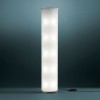 Lampadaire Pirellone Réalisé en verre moulé et courbé, sa structure elle, est en laiton nickelé satiné Fontana Arte