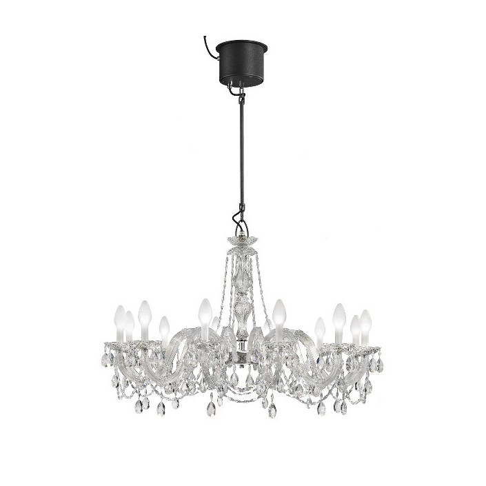 Lustre à pampilles cristal 