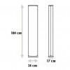 Lampadaire Pirellone plan dimensions Fontana Arte
