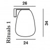 Dimensions applique Rituals 1 foscarini - Valente Design