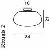 Dimensions Plafonnier Rituals 2 Foscarini - Valente Design