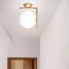 Plafonnier IC C/W2 laiton Flos Valente Design Michael Anastassiades mise en scène
