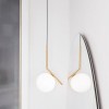 Suspension IC S2 laiton brossé Flos Valente Design Michael Anastassiades mise en scène