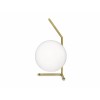 Lampe à poser IC T1 LOW laiton brossé de flos Valente Design Michael Anastassiades