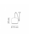 Dimension suspension Aim Small flos Valente Design
