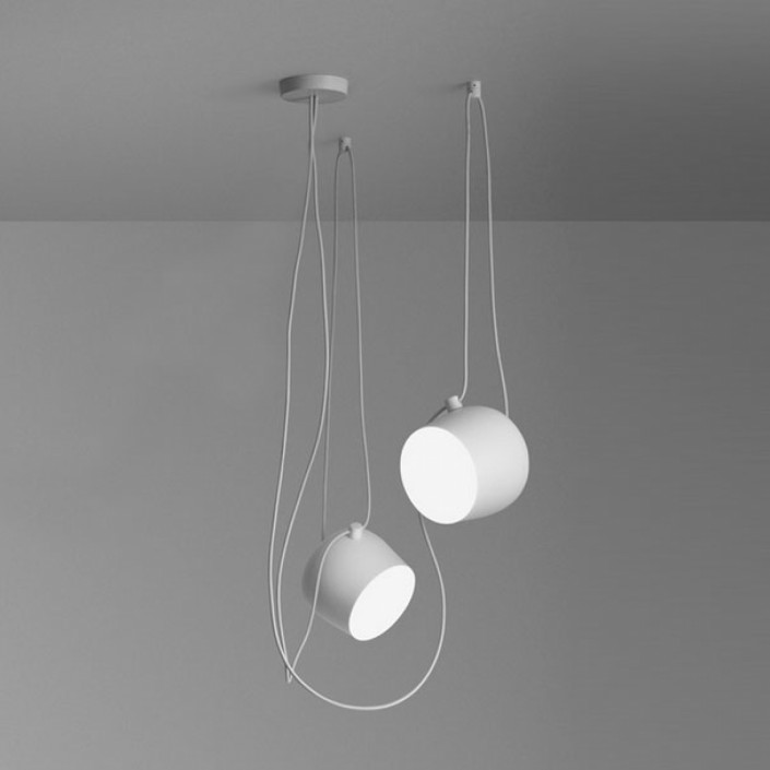  Suspensions Aim small 2 blanc Flos