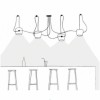 Suspension Aim small 4 blanc  mise en scène Flos
