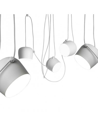 Suspension Aim Small 5  mise en scène blanc Flos