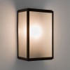 Applique Homefield Sensor Aluminium Givrée noir mat éclairée  Astro Lighting