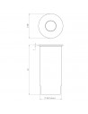 Spot encastré Terra 28 Led rond schéma astro lighting