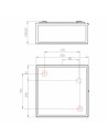 Plafonnier Bronte plan  astro lighting