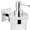 Distributeur de savon liquide verre à coller Duo Square par Bath+