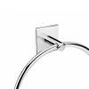 Porte serviette anneau à coller Duo Square par Bath+