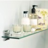 Tablette en verre à coller Duo Square par Bath+