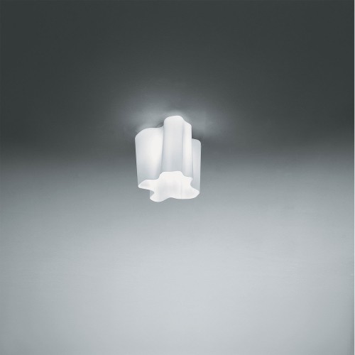 Plafonnier Logico Micro blanc  éclairé Artemide 