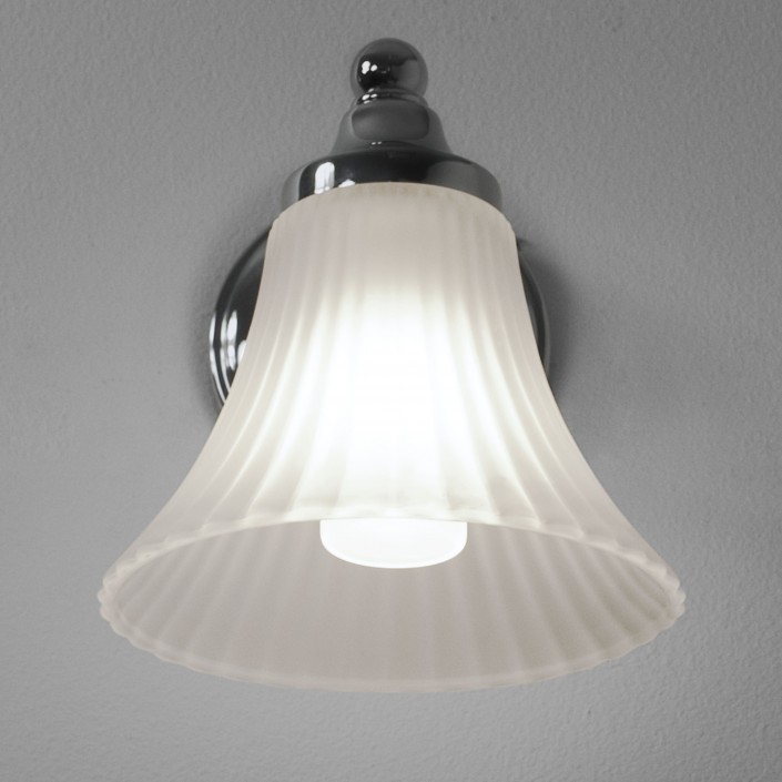 applique nena chrome  vue de face astro lighting - Valente Design