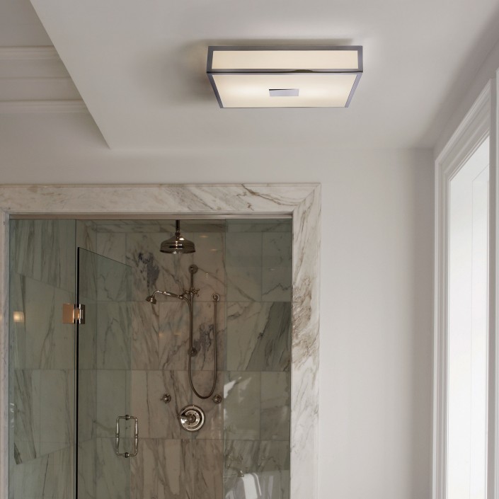 plafonnier Mashiko 400 chrome mise en scène astro lighting - Valente Design