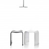 Tabouret douche blanc brillant Decor Walther