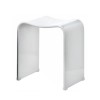 Tabouret douche blanc brillant Decor Walther