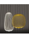 Suspension Spokes 1 blanche Foscarini Valente Design en composition