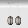 Suspension Double Plass Media sur linéaire 90cm