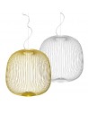 Suspension Spokes 2 blanc et or Foscarini Valente Design