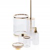  Distributeur de savon liquide Crack transparent dorée  Decor Walther