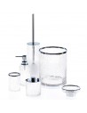Porte brosse à dents Crack transparent decor walther chromée Decor Walther