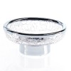 Porte savon Crack transparent finition chromée