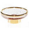 Porte savon Crack transparent finition dorée