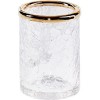 Porte brosse à dents Crack  transparent finition dorée Decor Walther