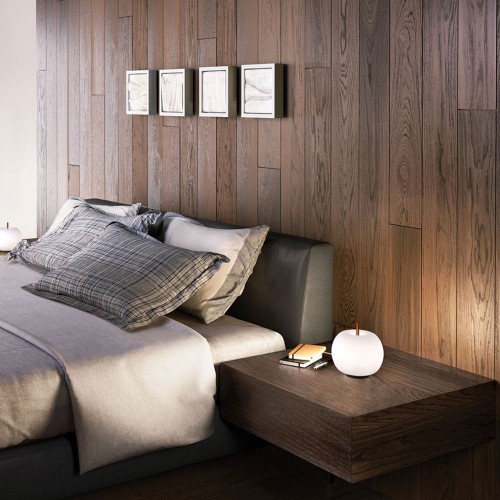 Lampe de tabe Kushi table 16 cuivre Kundalini Valente Design mise en scène