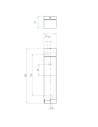 Schéma de l'applique Tosca nickel mat astro lighting - Valente Design