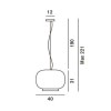 Dimension Suspension Chouchin 1 Foscarini - Valente Design