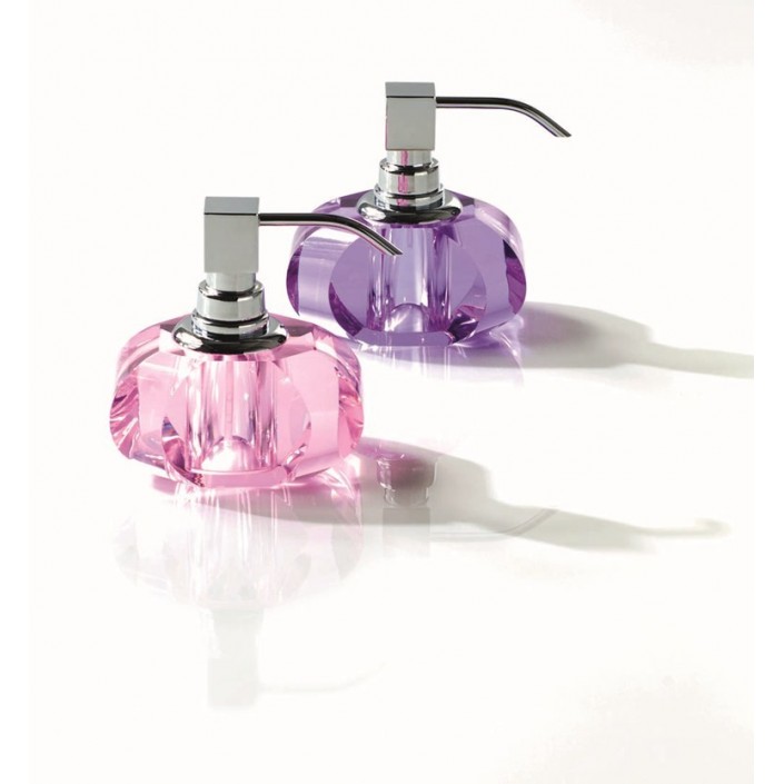 Distributeur de savon liquide Kristall transparent et chromé  Decor Walther