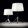 Lampes de table Lumière XXL et XXS Chrome noir abat-jour blanc Foscarini - Valente Design