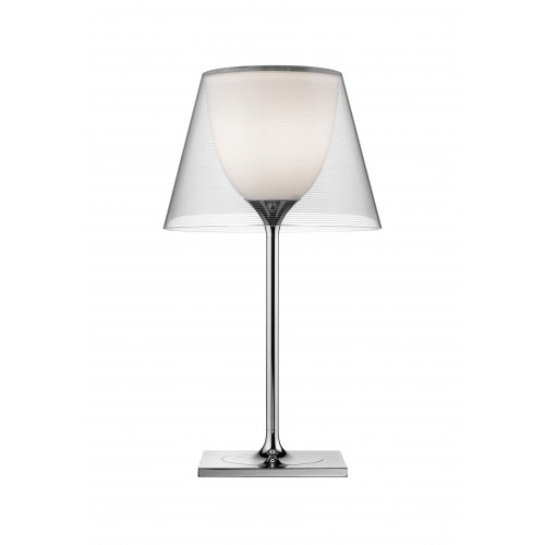 Lampadaire Ktribe T1 avec abat-jour transparent - designer Philippe Starck - marque FLOS - revendeur Valente Design