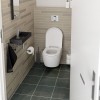 Lave mains 45 cm Mini Wash Me percement à gauche en céramique noir mat pour la marque Clou
