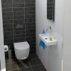 Lave mains 45 cm sans percement Mini Wash Me percement à droite en céramique blanc pour la marque Clou