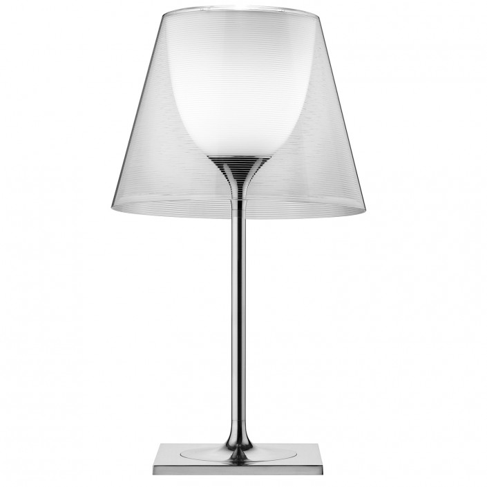Lampe de table Ktribe T2 avec abat-jour transparent - designer Philippe Starck - marque FLOS - revendeur Valente Design