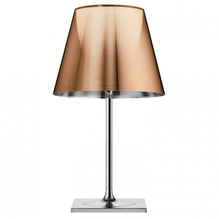 Lampe de table Ktribe T2 avec abat-jour de couleur bronze - designer Philippe Starck - marque FLOS - revendeur Valente Design