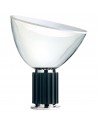 Lampe de table Taccia PMMA noire de face flos - Valente Design