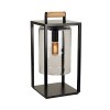 Royal Botania propose la lampe de table Dome Small avec la structure noire et le verre fumé - Valente Design