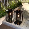 Ensemble de lampe à poser Dome Small noire verre fumé de la marque Royal Botania en vente chez Valente Design