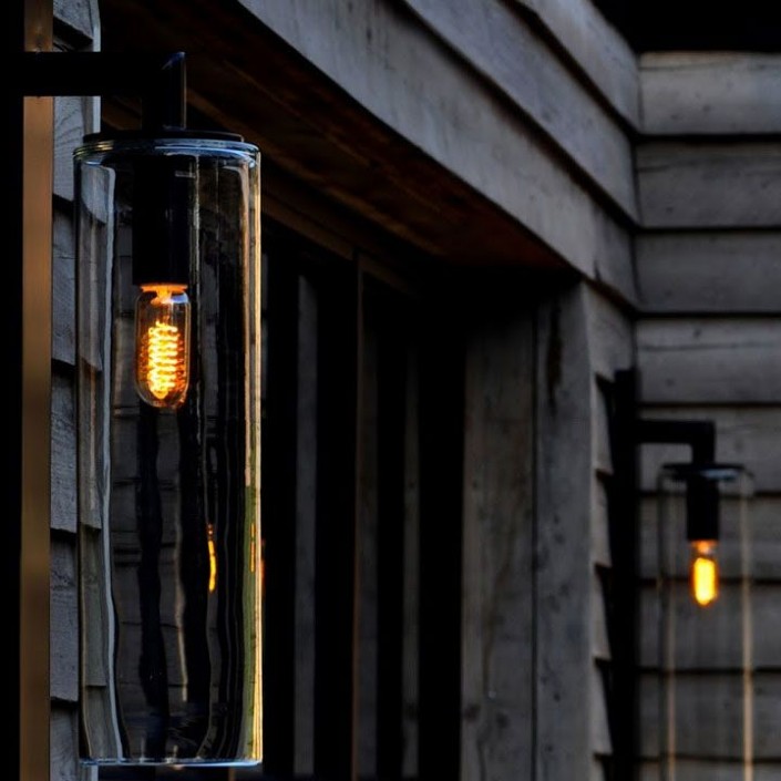 Applique Dome Wall noire verre transparent  luminaires Royal Botania mise en situation - Valente Design