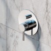 Détails mitigeur de douche encastré Waterline MR2 acier inoxydable de très haute qualité par la marque italienne Fontealta