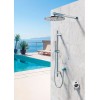 Mitigeur de douche encastré Waterline MR2 acier inoxydable de très haute qualité par la marque italienne Fontealta