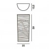 Dimensions applique tress grande du designer Marc Sadler - Foscarini chez Valente Design