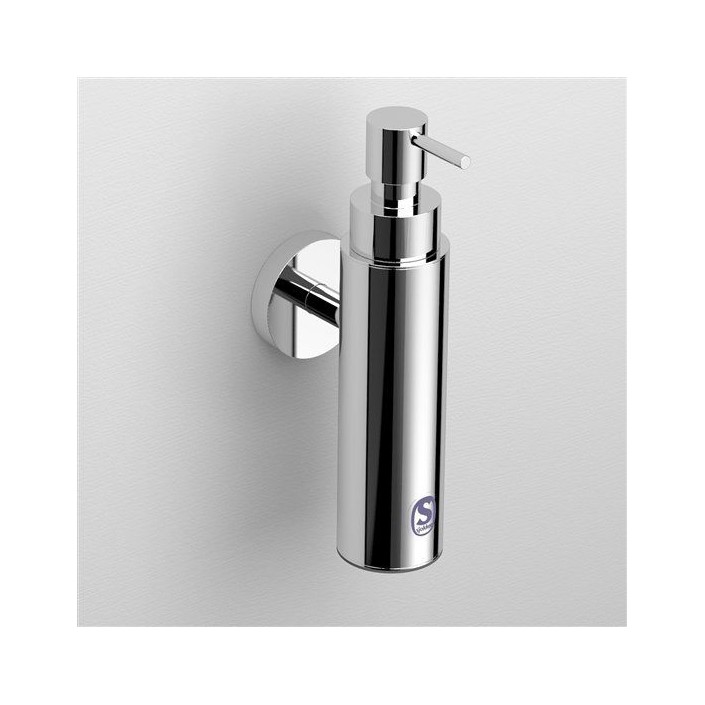 Distributeur de savon mural petit modèle Sjokker chromé pour la marque Clou