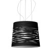 Suspension tress grande de couleur noire par le designer Marc Sadler de la marque Foscarini en vente chez Valente Design
